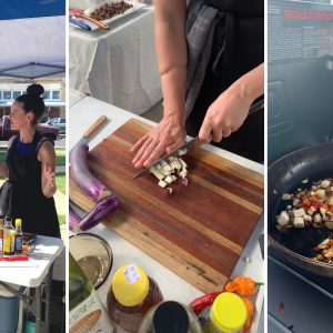 Market to table chef demo with Krissy Voutas